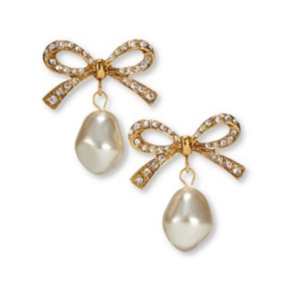 Jennifer Behr ‘Noelle’ Bow Earrings